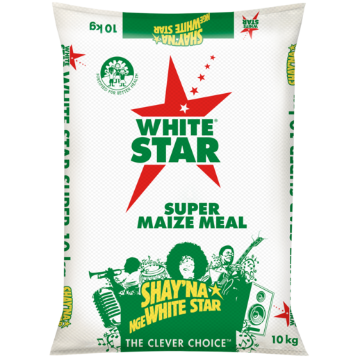 White star super maize meal poly bag kg porridge maize meal pap breakfast cereals porridge pap food cupboard food