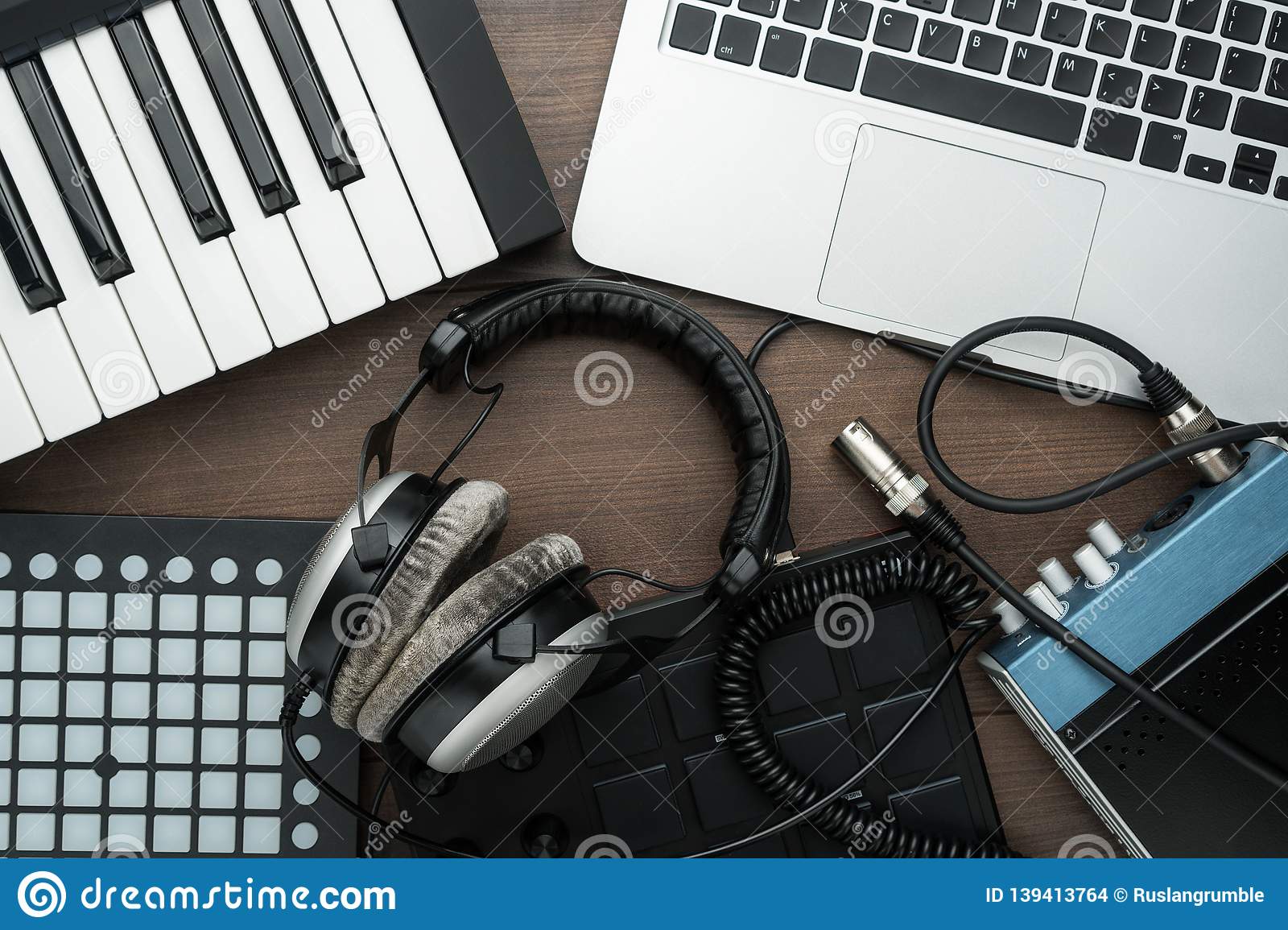 Music production stock photos