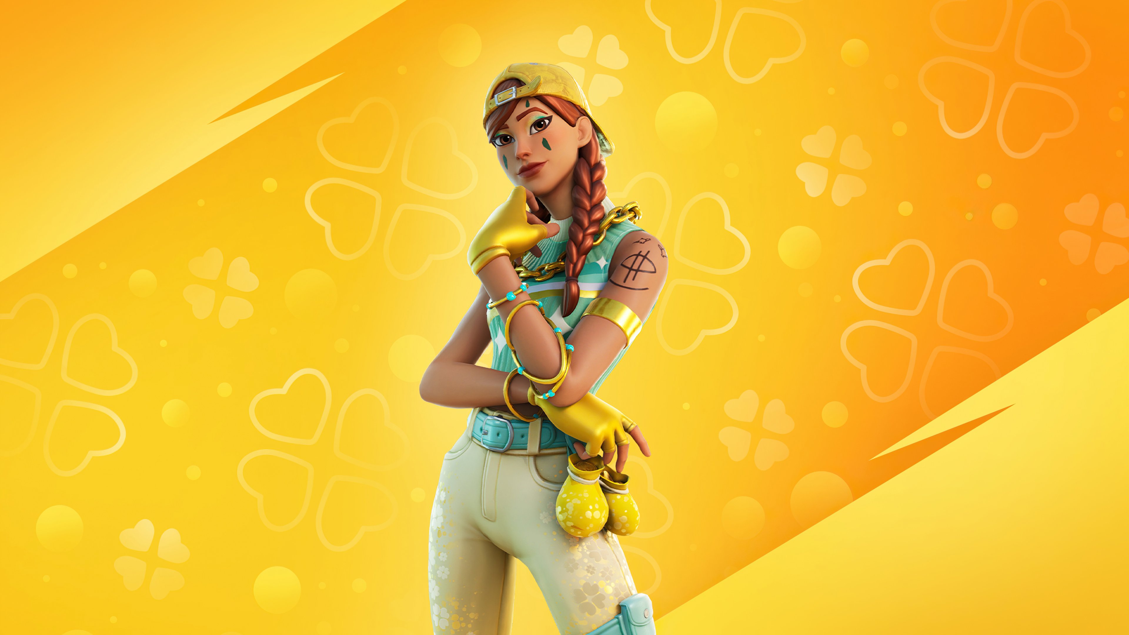 Aura outfit fortnite wallpaper k ultra hd id