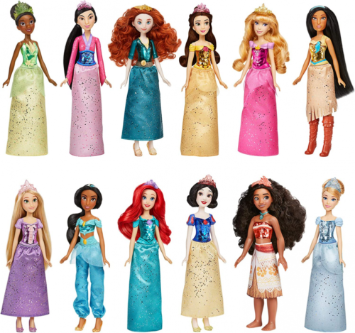 Disney princess royal collection royal shimmer fashion dolls multicolored