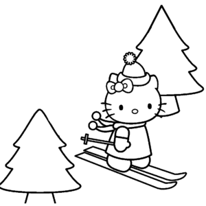 Winter sports coloring pages printable for free download