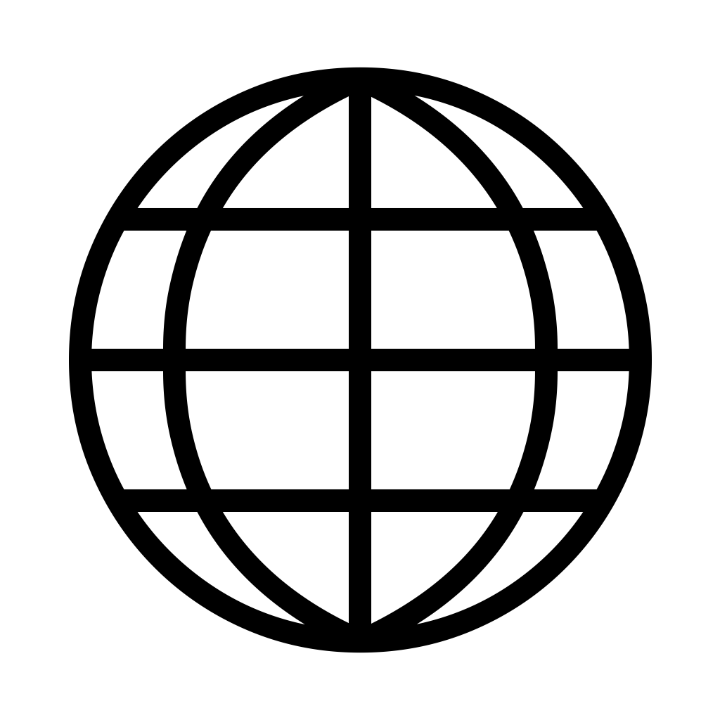 Ð globe with meridians emoji