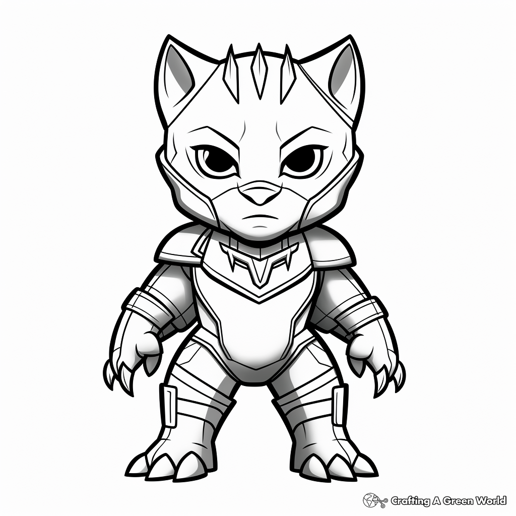 Black panther animal coloring pages