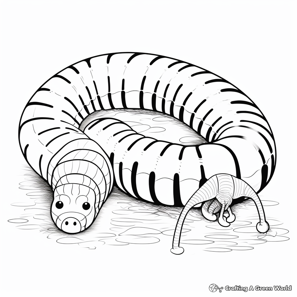 Millipede coloring pages