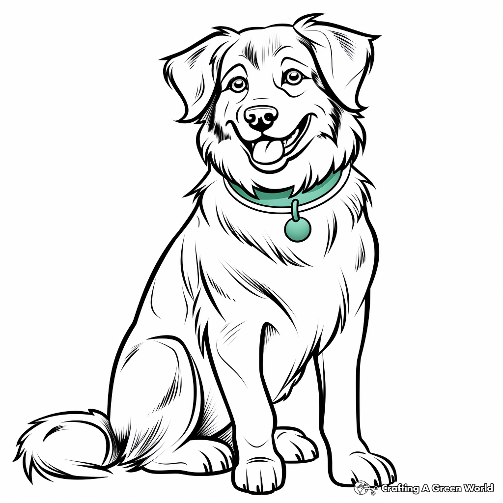 Australian shepherd coloring pages