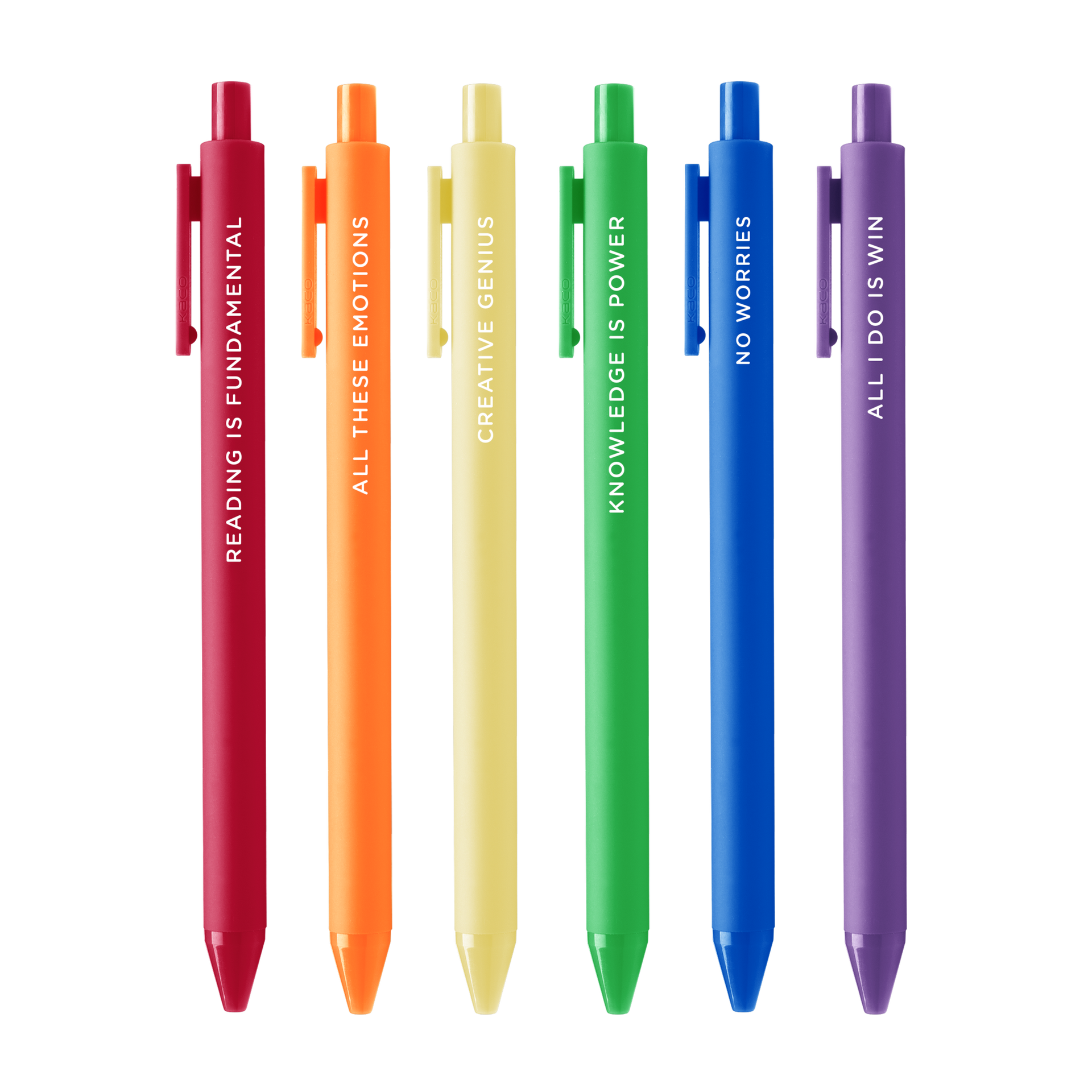 No worries rainbow jotter pen sets