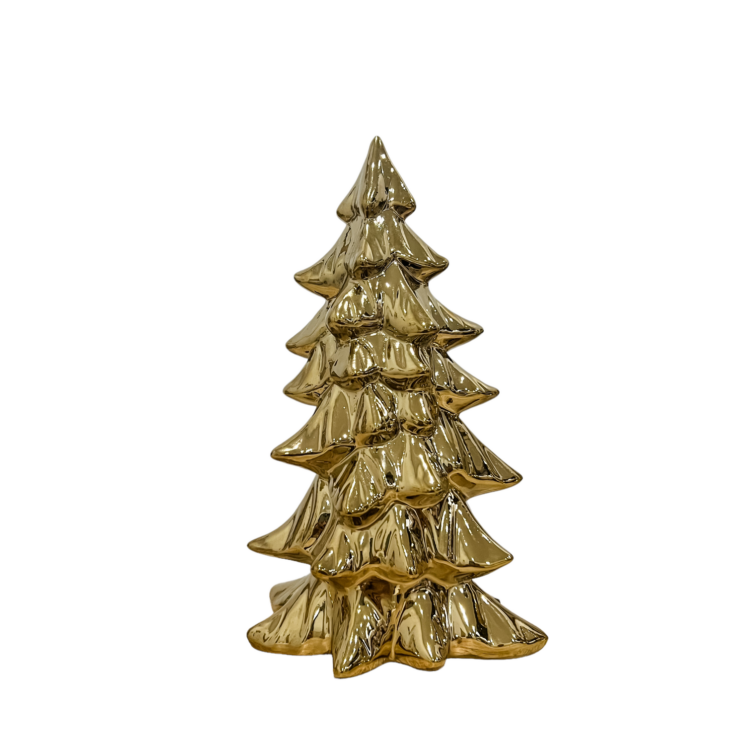 Gold porcelain christmas tree sizes