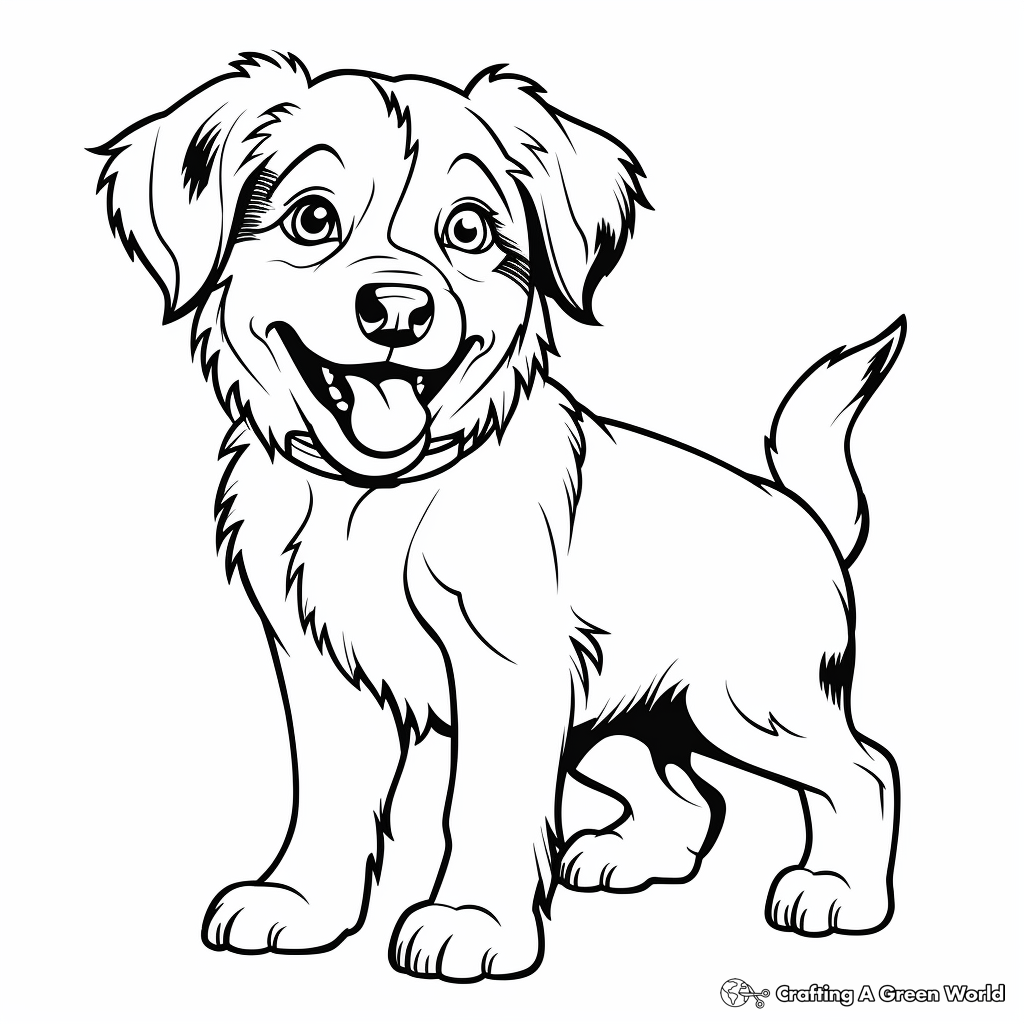 Australian shepherd coloring pages