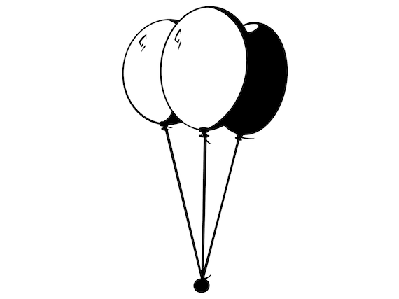Balloon svg digital download cricut silhouette birthday