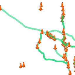 Lane closure advisory management system