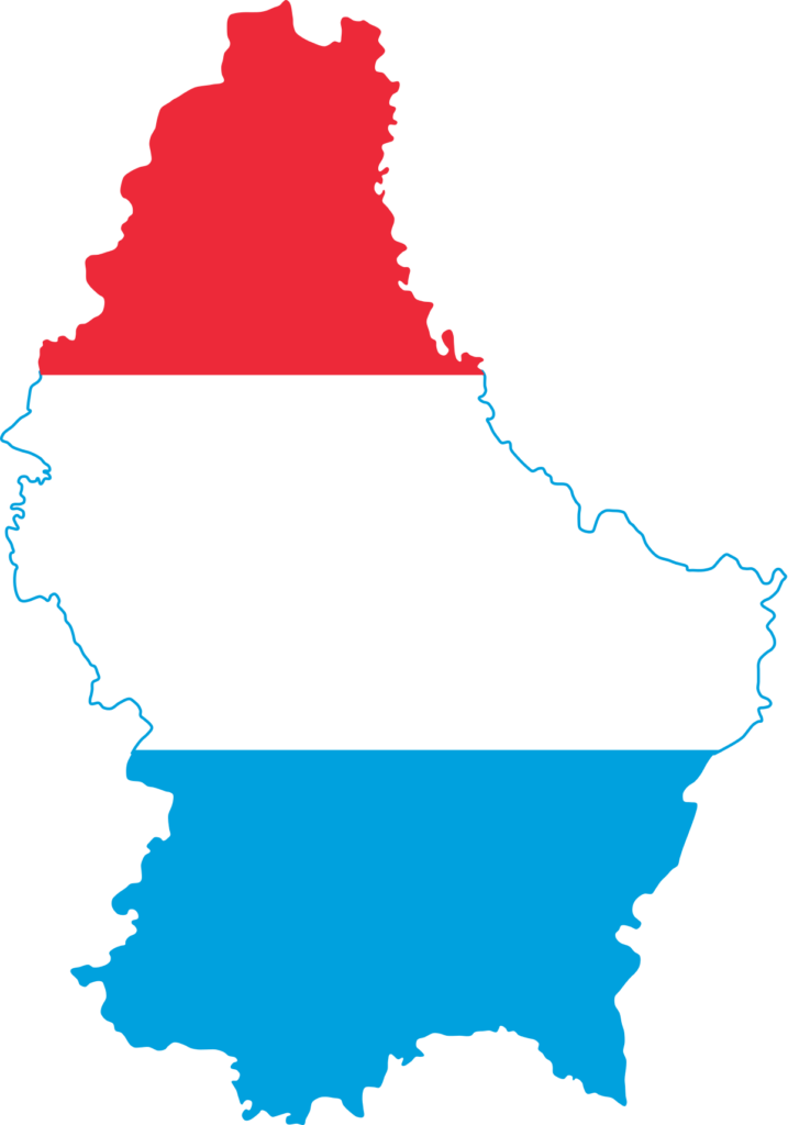 Luxembourg flag map and meaning