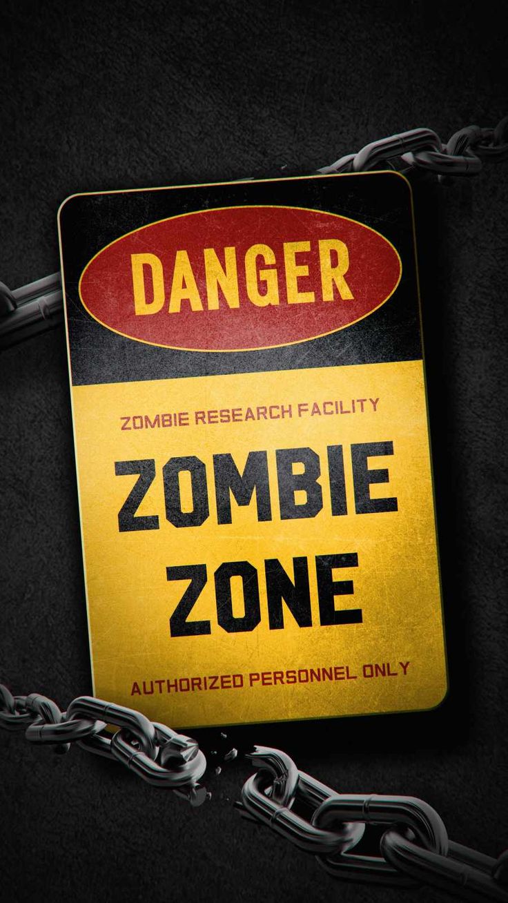 Zombie zone iphone wallpaper