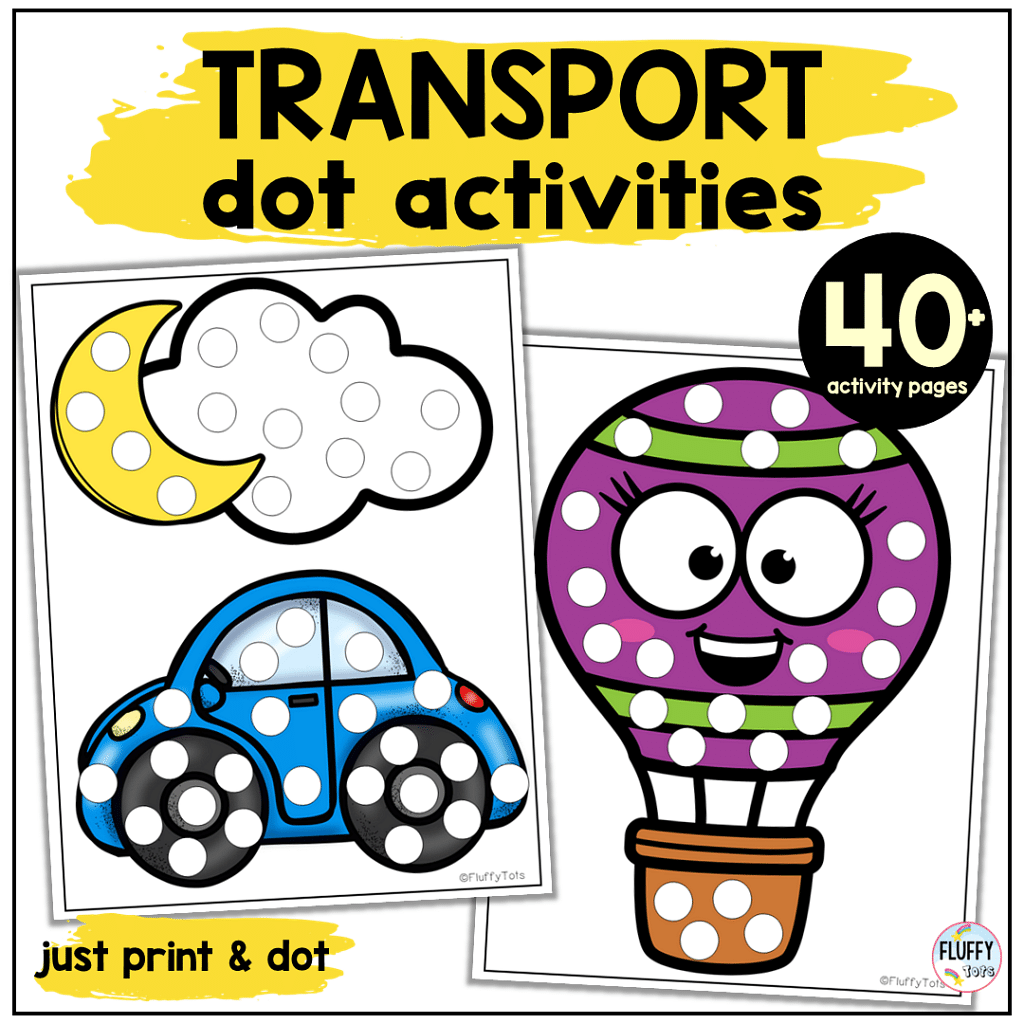 Fun car do a dot printables