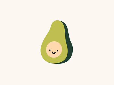 Cute avocado illustration by minna on