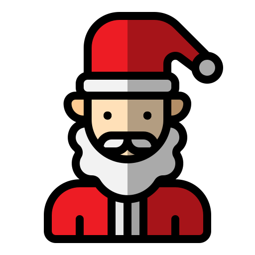 Santa claus generic gradient lineal