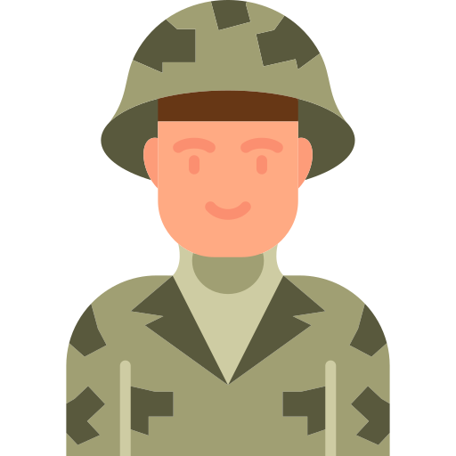 Soldier generic color fill icon