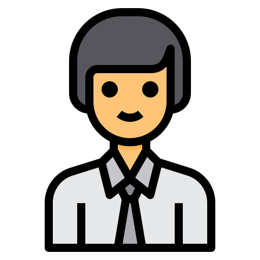 Businessman itim lineal color icon