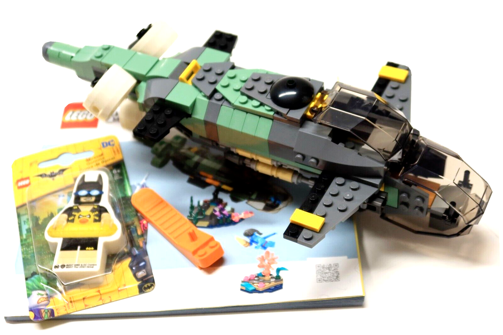 Lego avatar mako submarine batman eraser and orange tool nothing else