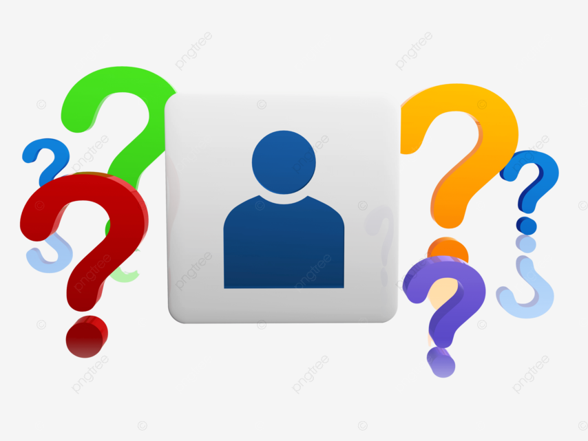 Person sign with color question marks answer sign why icon png transparent image and clipart for free download