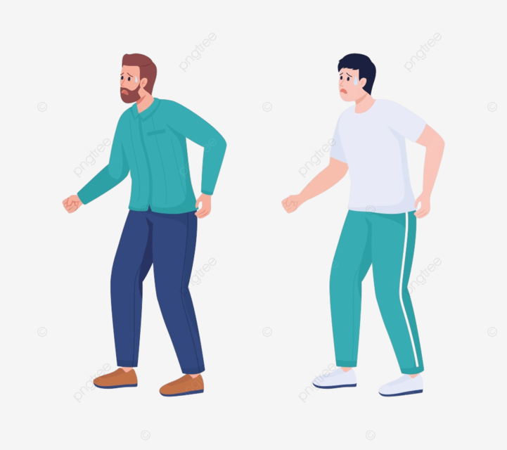 Flat character set vector art png bothered men semi flat color vector characters set modern tension set png image for free download