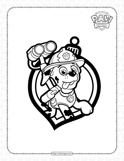 Paw patrol coloring pages free pdf printables