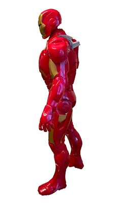 Talking iron man avenger action figure marvel sounds hasbro with weapon