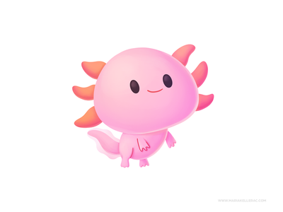 Axolotl by maria keller on