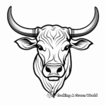 Longhorn coloring pages