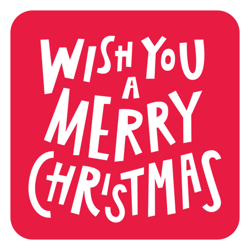 Merry christmas text badge png svg design for t