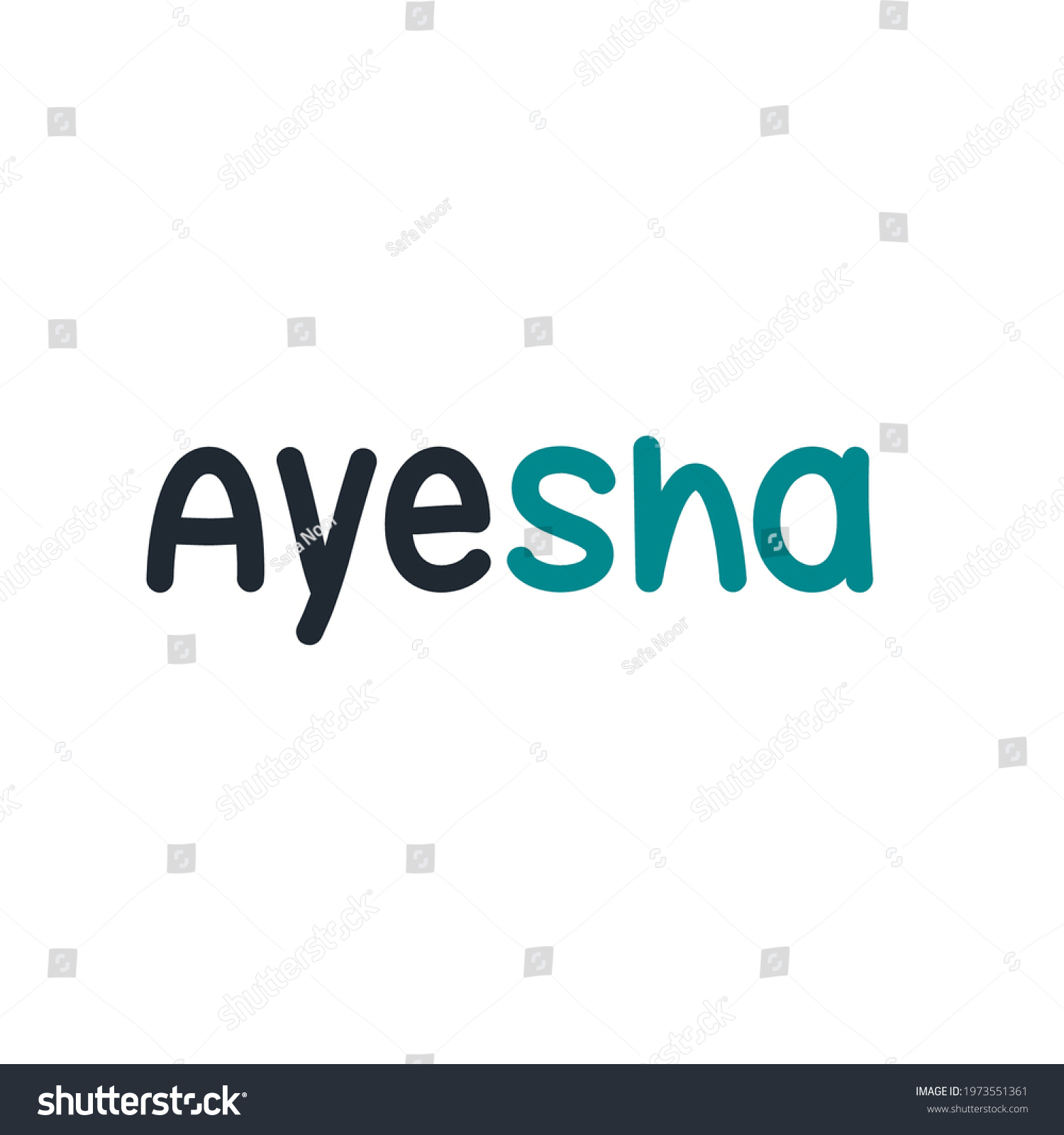 Ayesha name wallpaper letter alphabets pic stock illustration