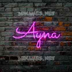 Preview of black background d name for ayna