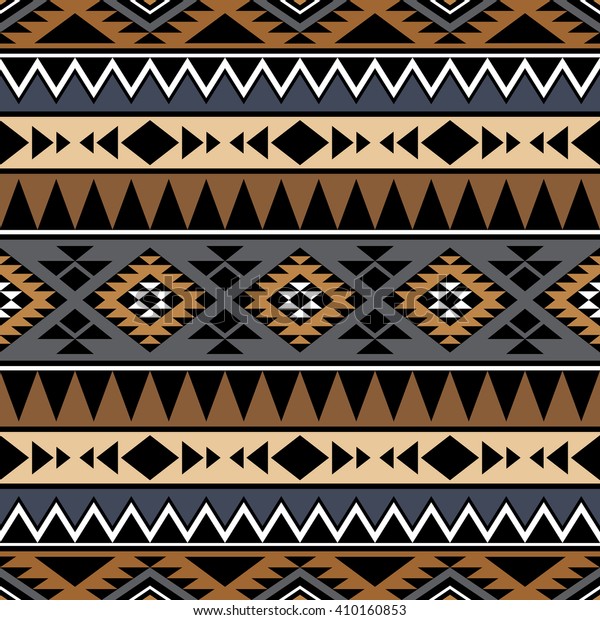 Seamless pattern tribal aztec motives ethnic stock vector royalty free