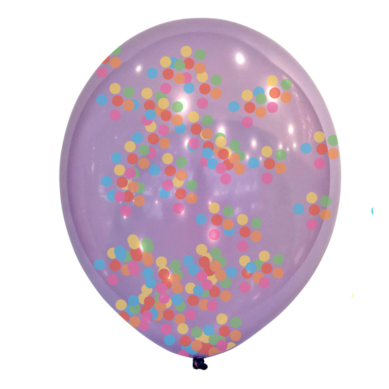 Multi loured nfetti balloons pack of