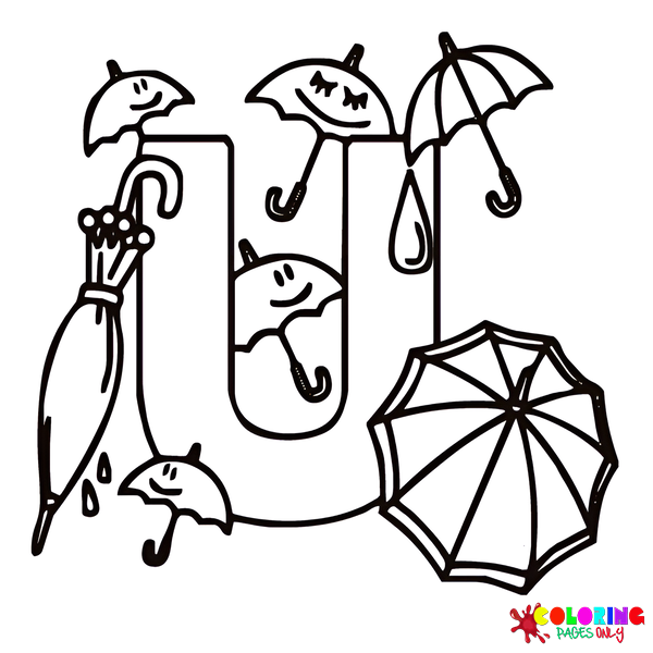 Alphabet coloring pages