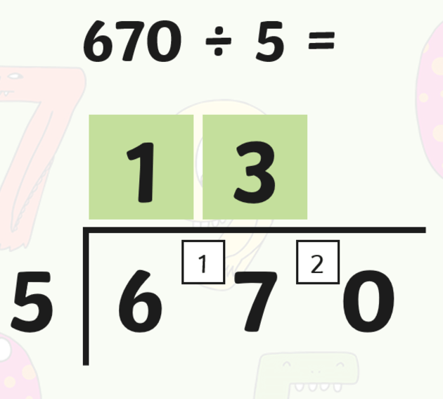 What is the bus stop method division