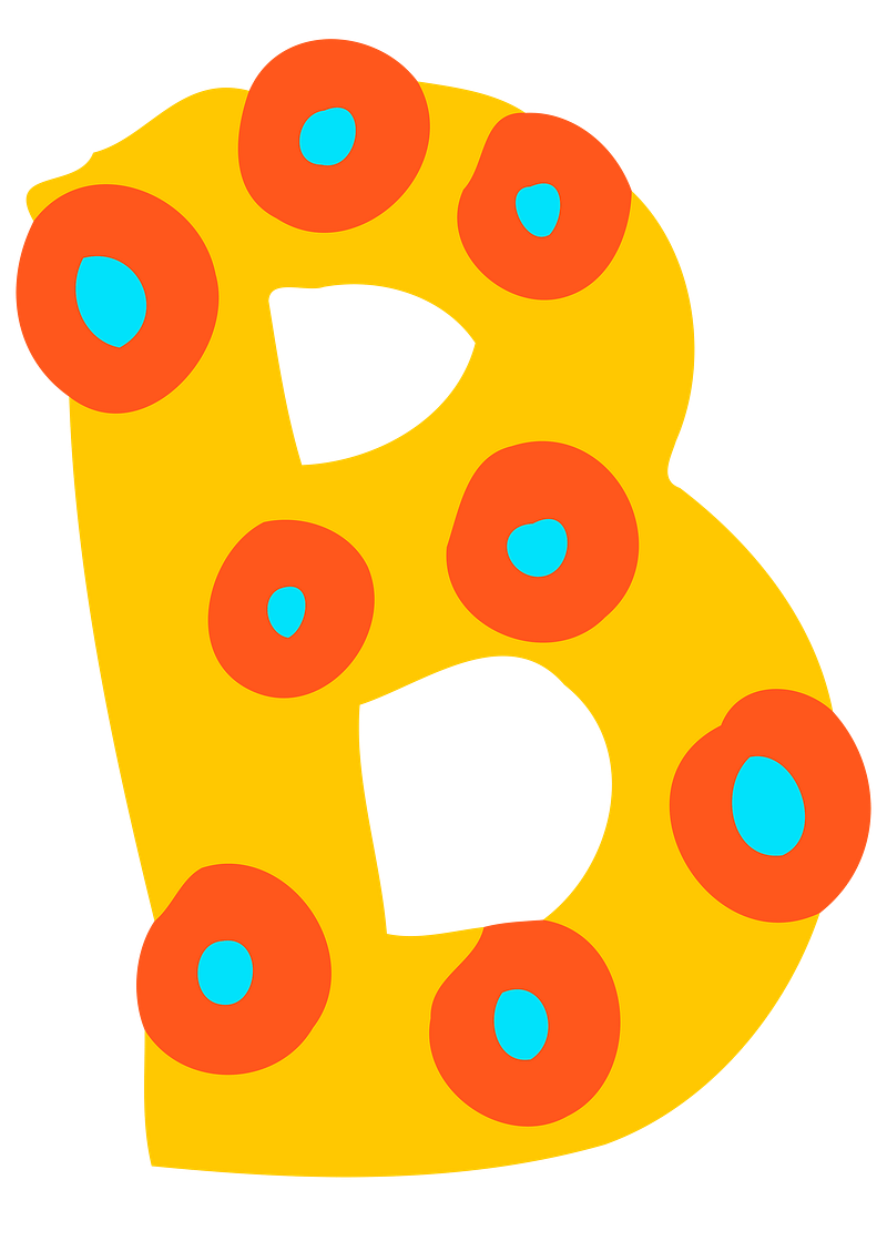 B letter doodle alphabet typography images free photos png stickers wallpapers backgrounds