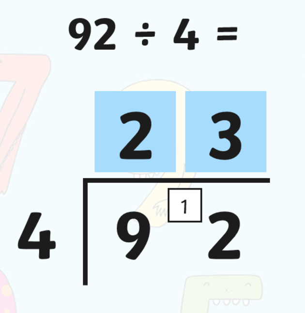 What is the bus stop method division