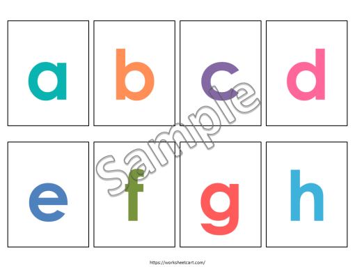 Alphabet flashcards