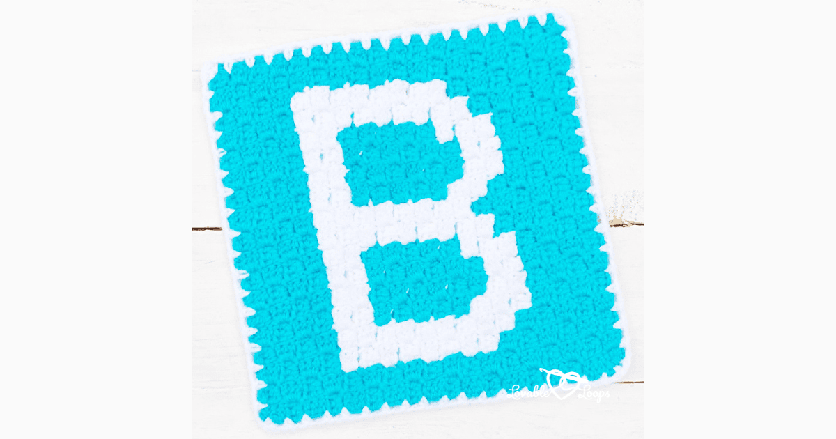 Letter b crochet pattern