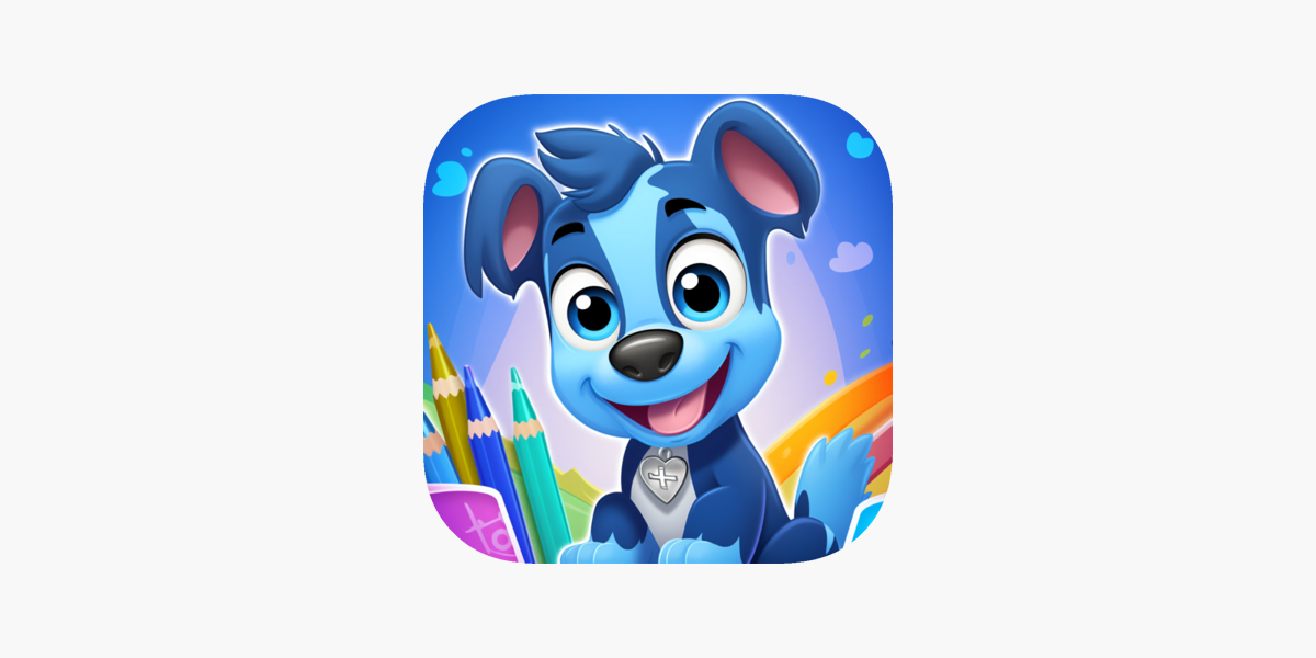 Blue coloring book on the app store