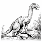 Realistic dinosaur coloring pages