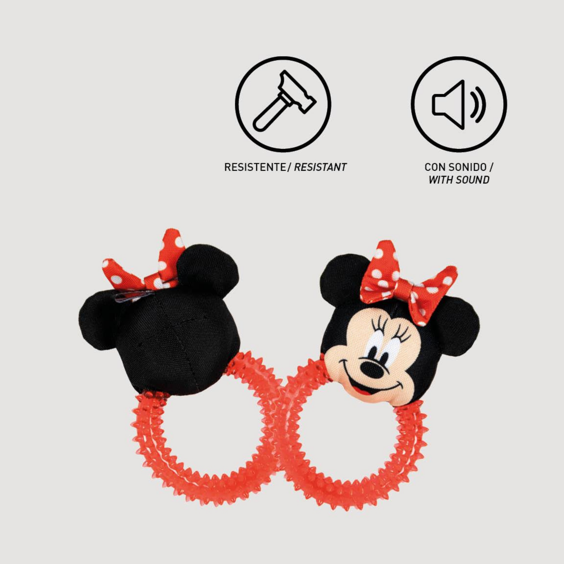 Minnie mouse dog toy officially licensed by disney