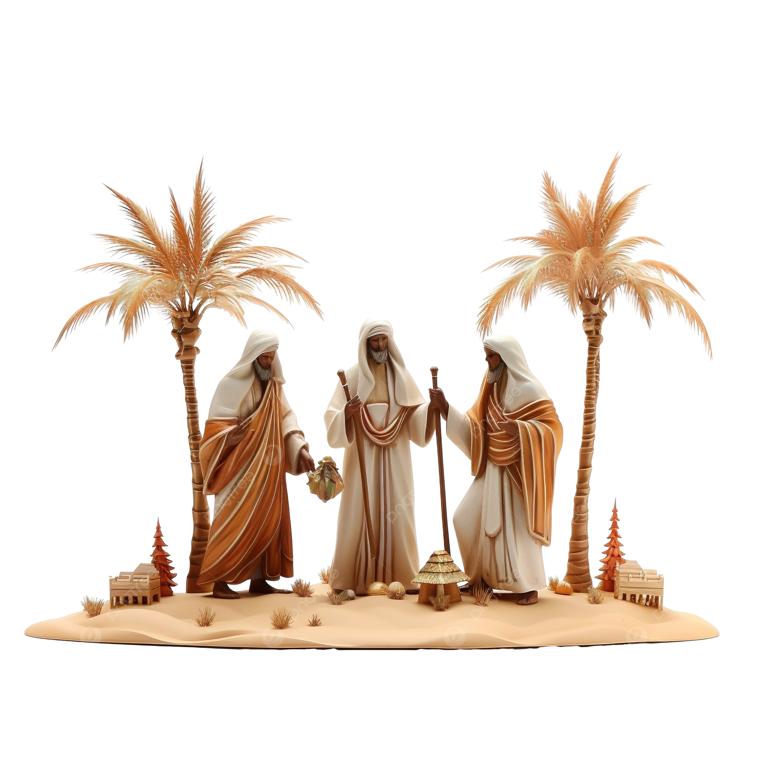 Three wise men png vector psd and clipart with transparent background for free download