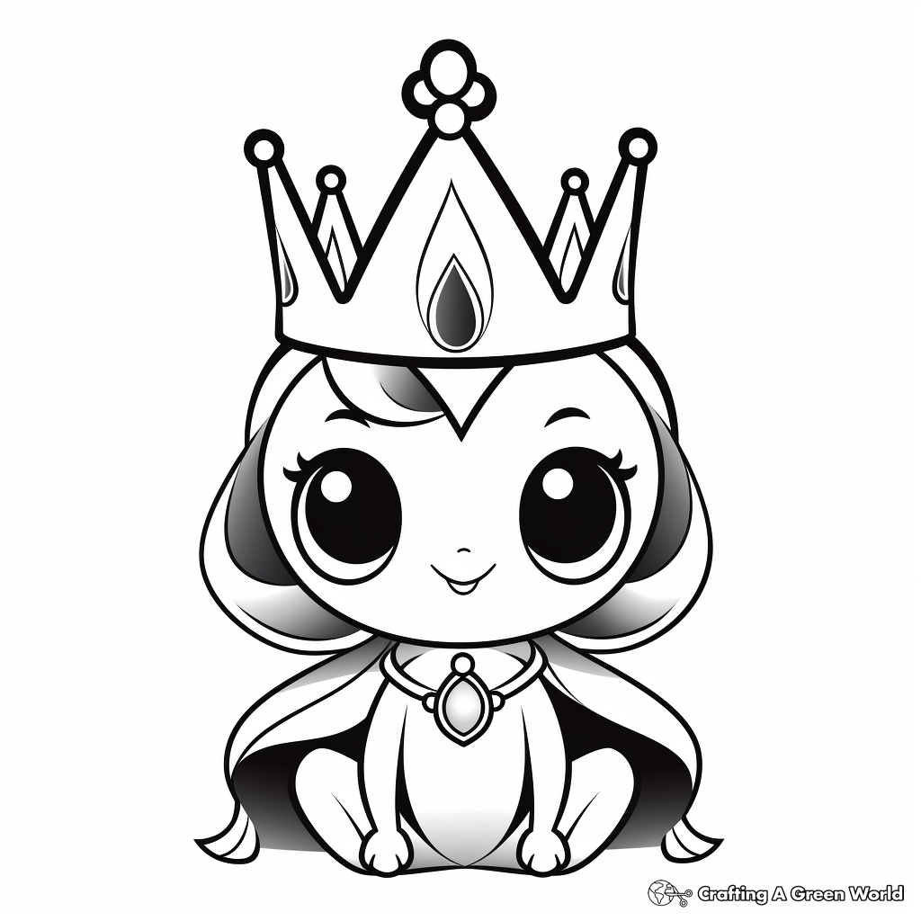 Kawaii frog coloring pages