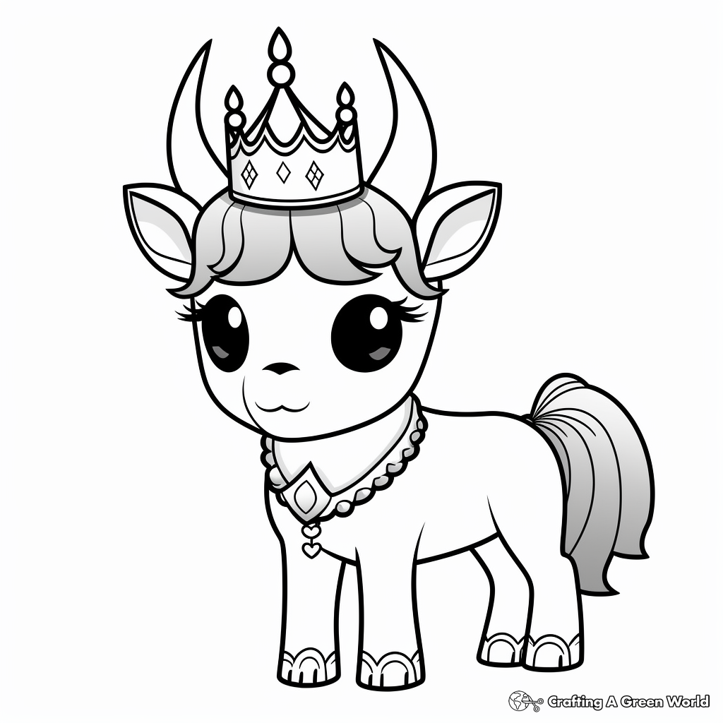 Kawaii cow coloring pages
