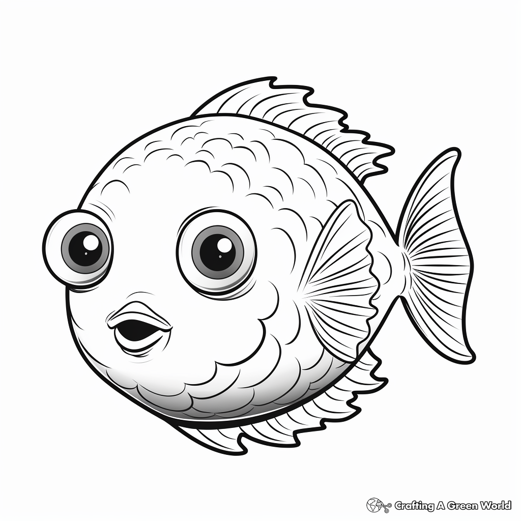 Puffer fish coloring pages