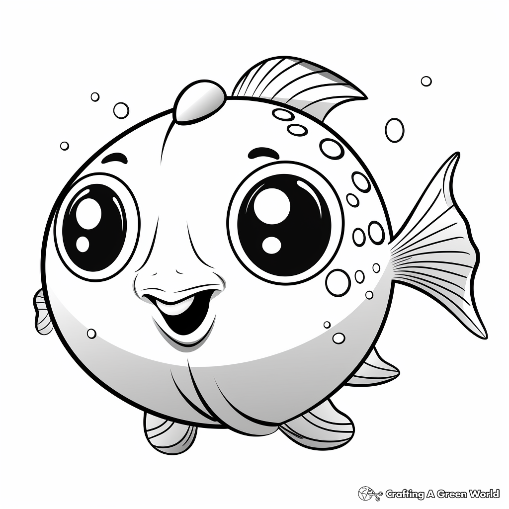 Puffer fish coloring pages