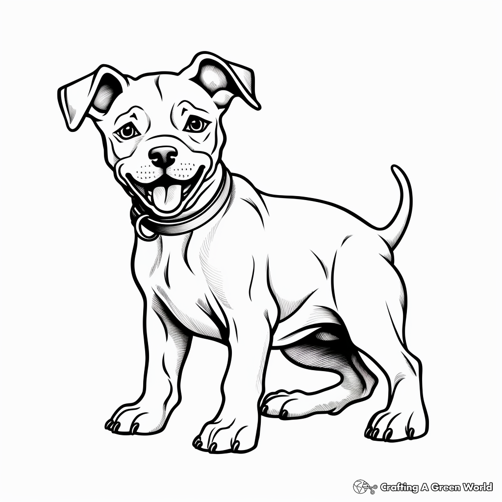 Pitbull coloring pages