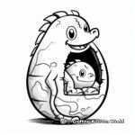 Dinosaur egg coloring pages