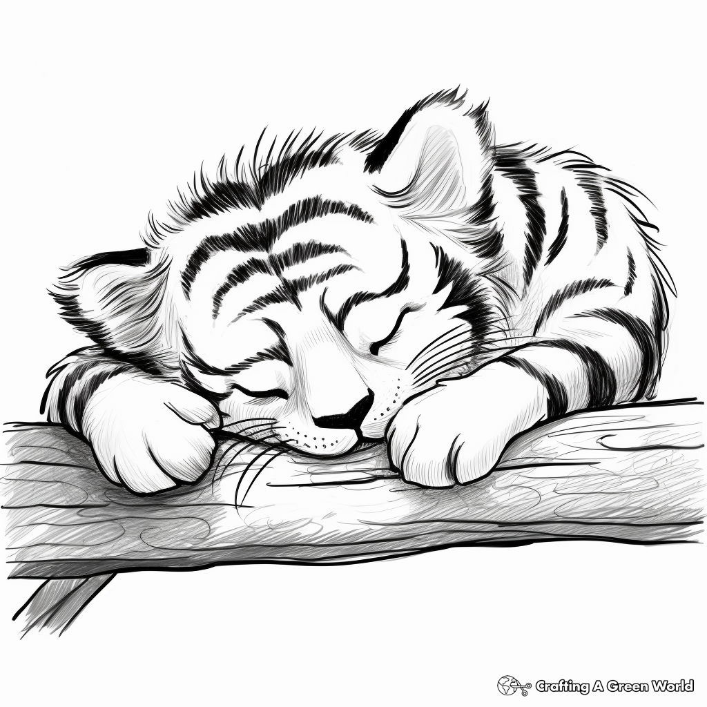 Tiger cub coloring pages